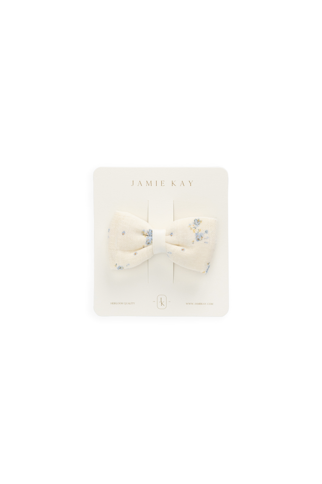 Organic Cotton Muslin Desiree Bow - Molly Blue Childrens Bow from Jamie Kay NZ