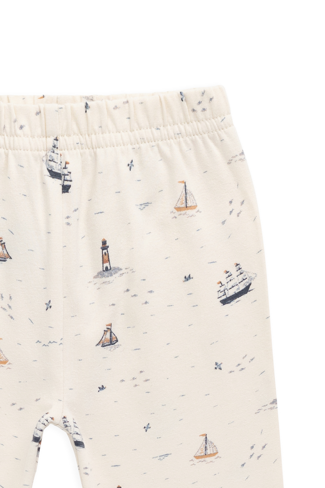 Organic Cotton Everyday Legging - Sailing Day Childrens Legging from Jamie Kay NZ