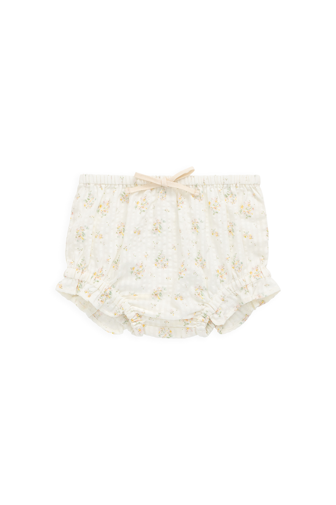 Organic Cotton Frill Bloomer - Justine Parchment Childrens Bloomer from Jamie Kay NZ