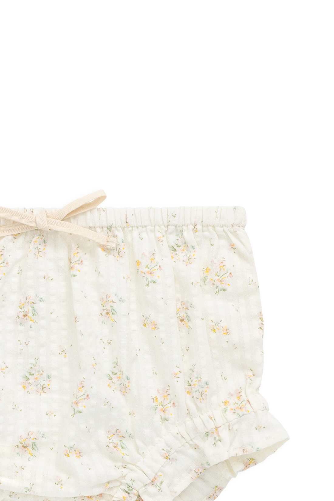 Organic Cotton Frill Bloomer - Justine Parchment Childrens Bloomer from Jamie Kay NZ