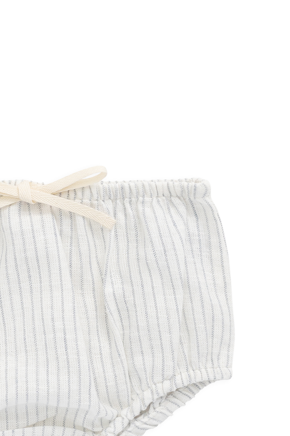 Organic Cotton Gabriel Bloomer - Mini Pinstripe Parchment / Dawn Childrens Bloomer from Jamie Kay NZ