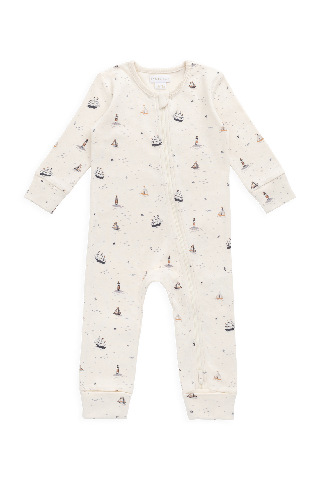 Organic Cotton Jude Onepiece - Sailing Day Childrens Onepiece from Jamie Kay NZ