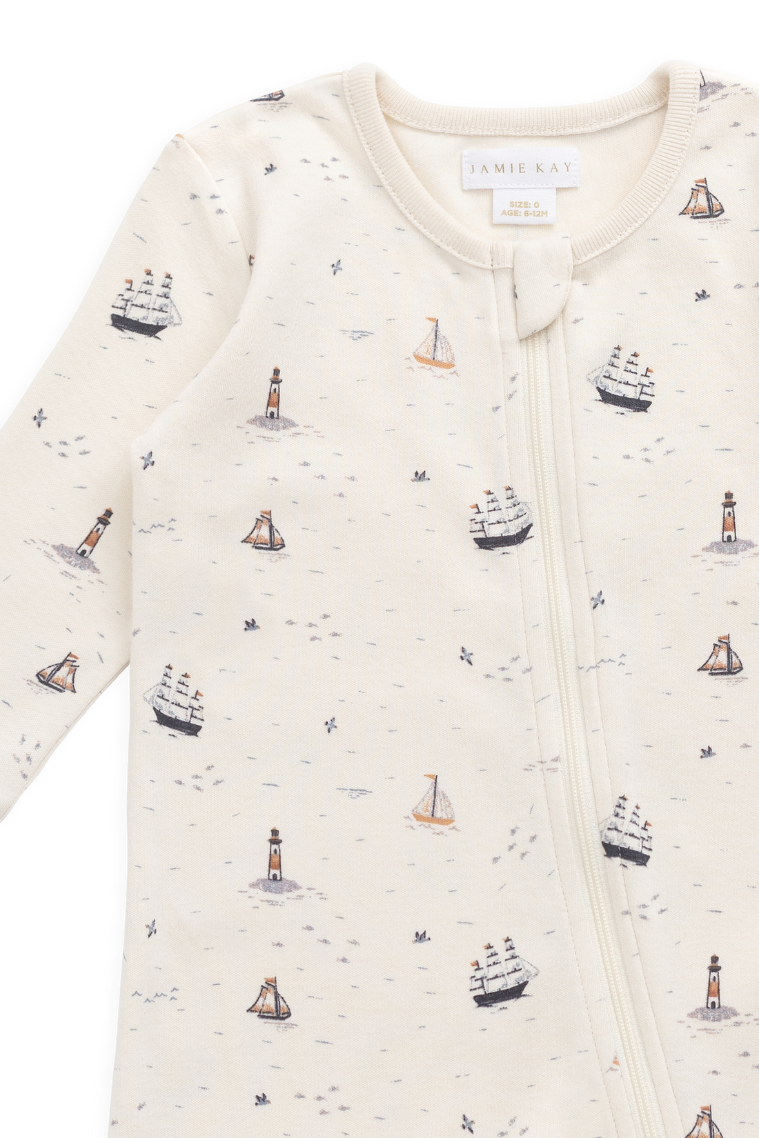 Organic Cotton Jude Onepiece - Sailing Day Childrens Onepiece from Jamie Kay NZ