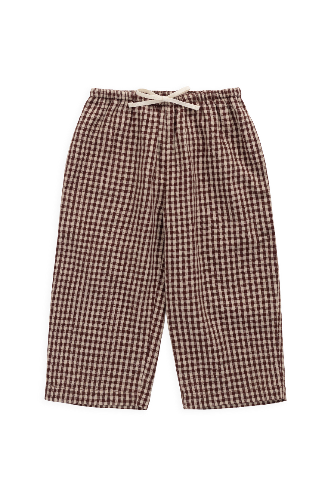 Organic Cotton Kenji Pant - Cinnamon Gingham Childrens Pant from Jamie Kay NZ
