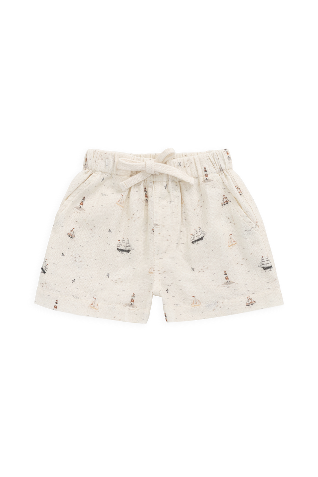 Organic Cotton Louis Short - Sailing Day Childrens Shorts from Jamie Kay NZ