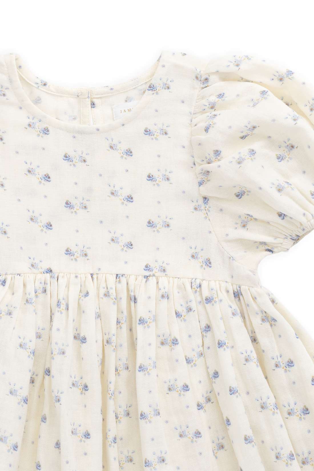 Organic Cotton Muslin Frannie Dress - Molly Blue Childrens Dress from Jamie Kay NZ