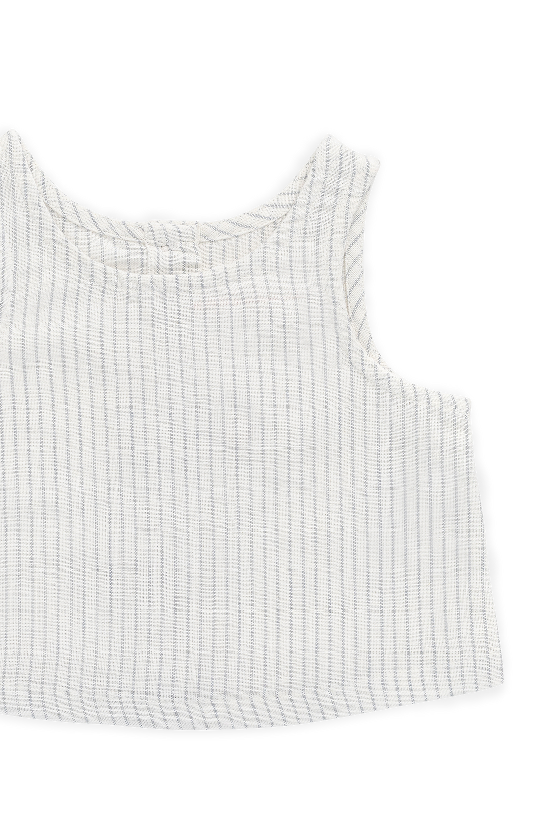 Organic Cotton Winslow Top - Mini Pinstripe Parchment / Dawn Childrens Top from Jamie Kay NZ