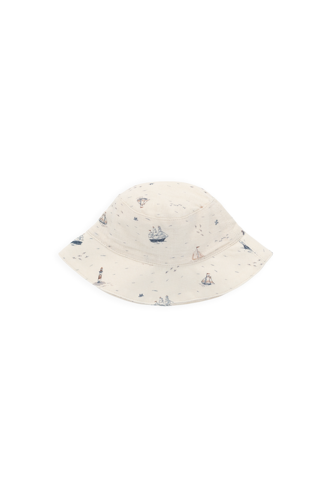 Organic Cotton Woven Bucket Hat - Sailing Day Childrens Hat from Jamie Kay NZ