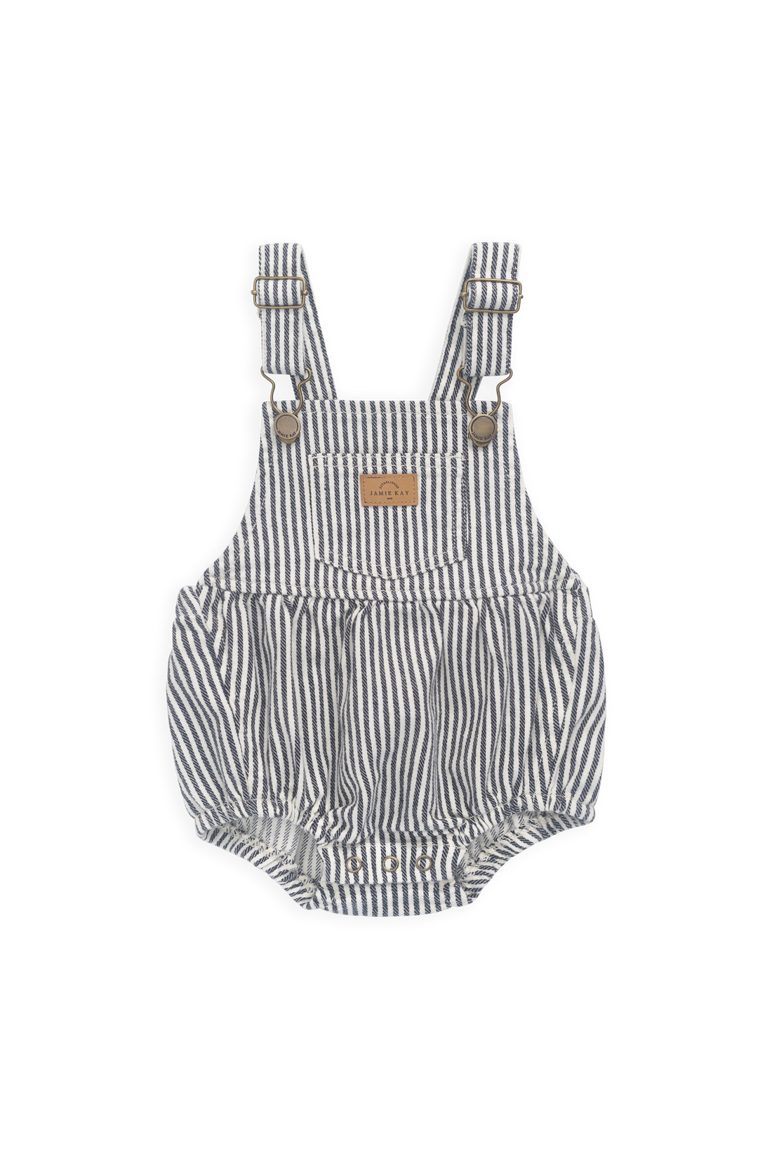 Pax Playsuit - Sailor Stripe Eclipse/Cloud Childrens Playsuit from Jamie Kay NZ