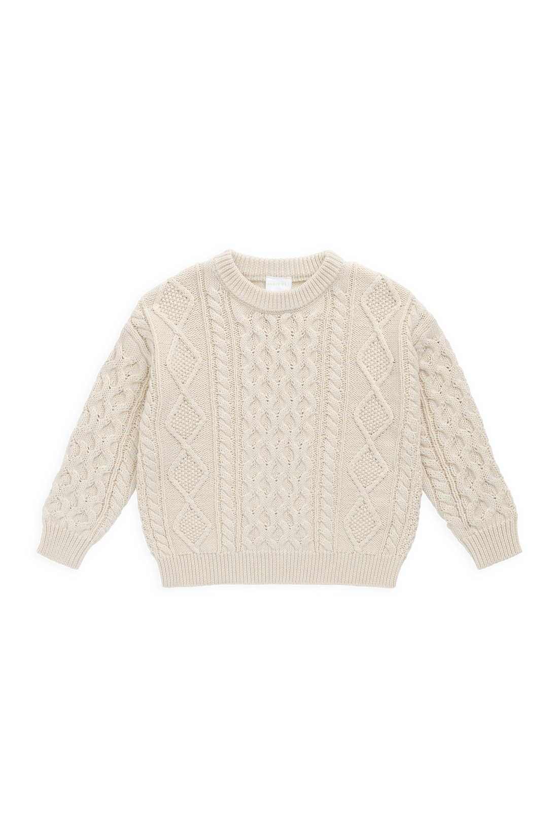 Sawyer Knit Jumper - Vanilla Childrens Jumper from Jamie Kay NZ