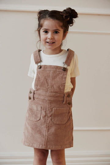 Alexis Overall Dress - Dusky Rose Childrens Dress from Jamie Kay NZ