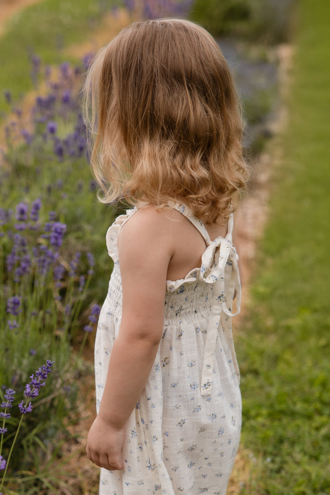 Organic Cotton Arabella Jumpsuit - Juniper Fields Blue Childrens Jumpsuit from Jamie Kay NZ