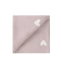 Juliette Blanket - Heart Jacquard Ballerina Marle Childrens Blanket from Jamie Kay NZ