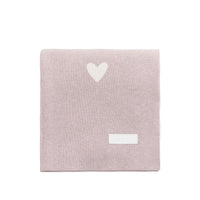 Juliette Blanket - Heart Jacquard Ballerina Marle Childrens Blanket from Jamie Kay NZ