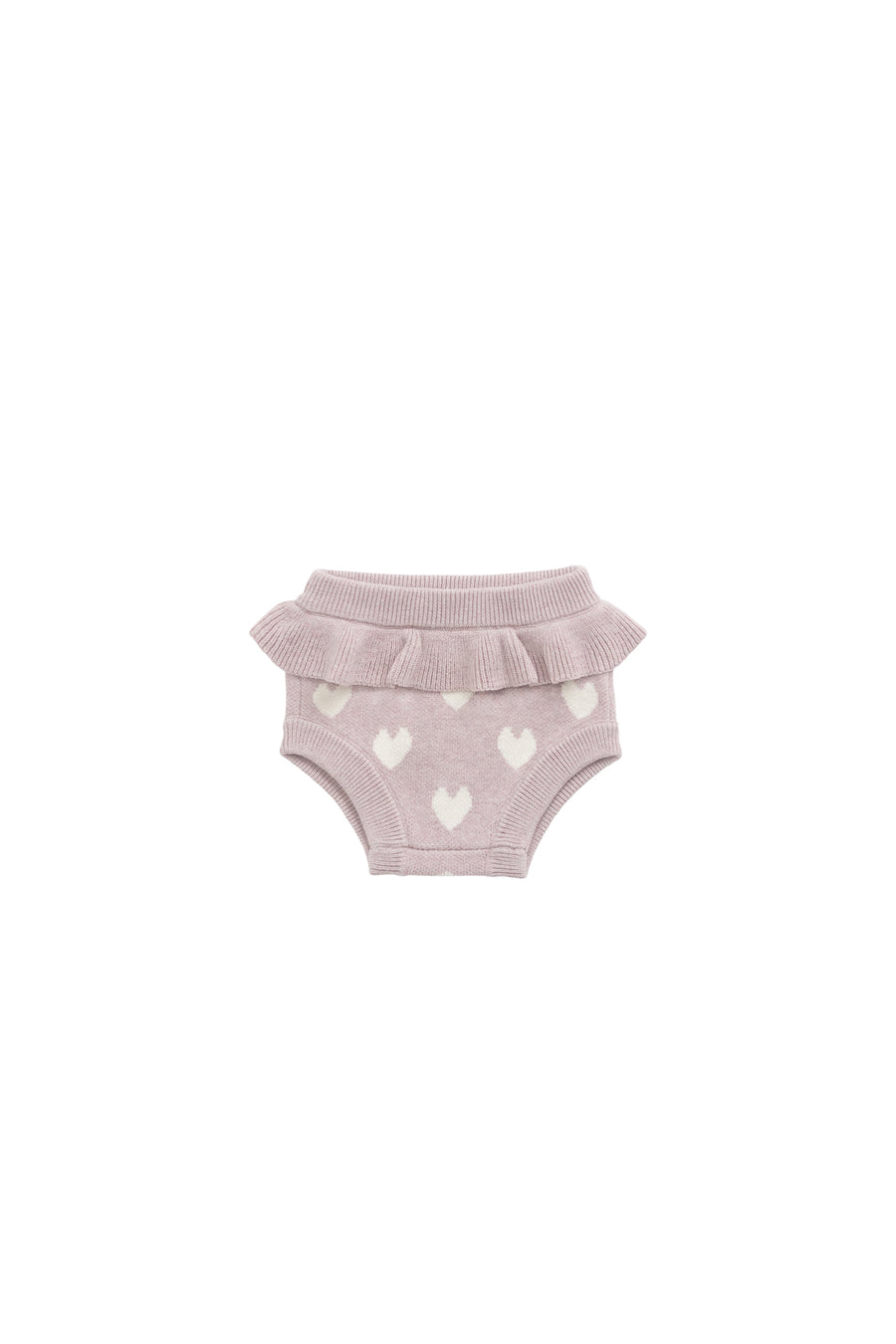 Molly Bloomer - Heart Jacquard Ballerina Marle Childrens Bloomer from Jamie Kay NZ