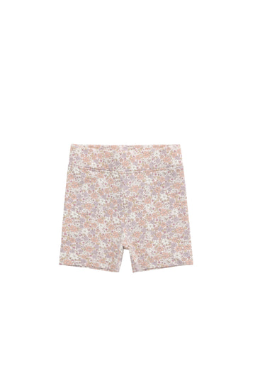 Organic Cotton Everyday Bike Short - Chloe Mauve Childrens Short from Jamie Kay NZ