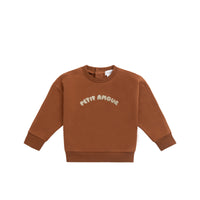 Organic Cotton Georgie Sweatshirt - Mon Petite Amour Ginger Childrens Top from Jamie Kay NZ