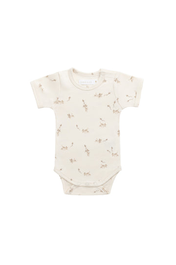 Organic Cotton Hudson Short Sleeve Bodysuit - Kitten and His Kites Childrens Bodysuit from Jamie Kay NZ