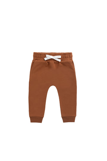 Organic Cotton Morgan Track Pant - Ginger Childrens Pant from Jamie Kay NZ