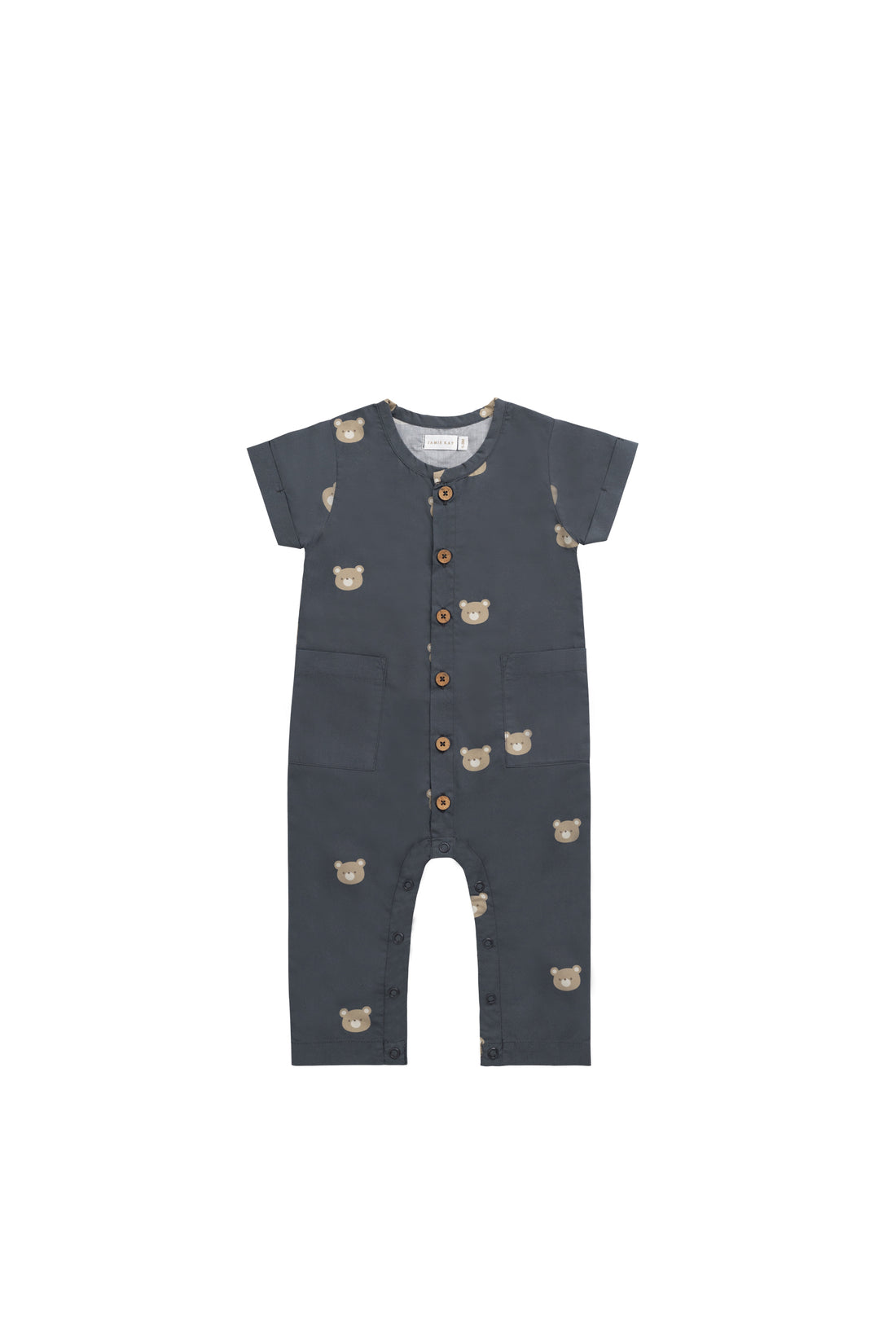 Organic Cotton OG Ryan Onepiece - Bobbie Bears Shadow Childrens Onepiece from Jamie Kay NZ