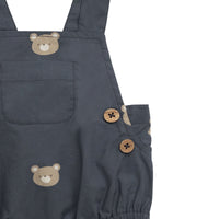 Organic Cotton Robin Playsuit - Bobbie Bears Shadow Childrens Playsuit from Jamie Kay NZ