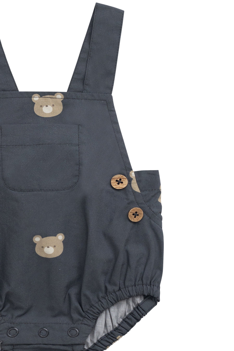 Organic Cotton Robin Playsuit - Bobbie Bears Shadow Childrens Playsuit from Jamie Kay NZ