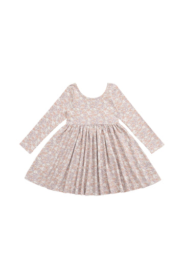 Organic Cotton Tallulah Dress - Chloe Mauve Childrens Dress from Jamie Kay NZ