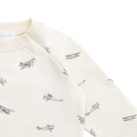 Organic Cotton Tao Sweatshirt - Avion Oat Childrens Top from Jamie Kay NZ