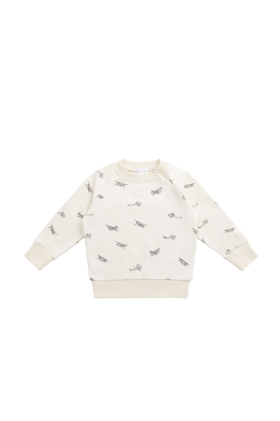 Organic Cotton Tao Sweatshirt - Avion Oat Childrens Top from Jamie Kay NZ