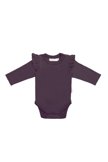 Organic Cotton Ana Bodysuit - Sugar Plum Childrens Bodysuit from Jamie Kay NZ