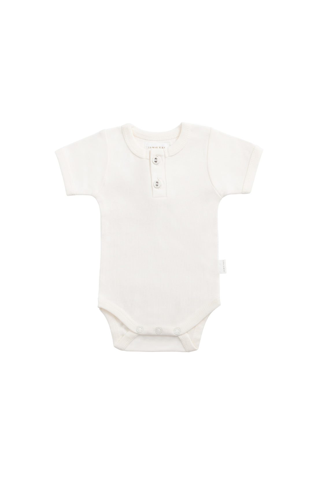Organic Cotton Benny Tee Bodysuit - Milk Childrens Bodysuit from Jamie Kay NZ