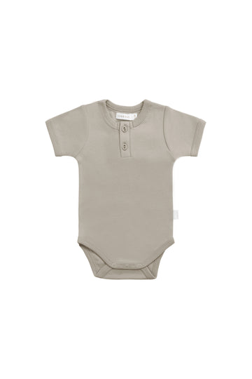 Organic Cotton Benny Tee Bodysuit - Sage Childrens Bodysuit from Jamie Kay NZ