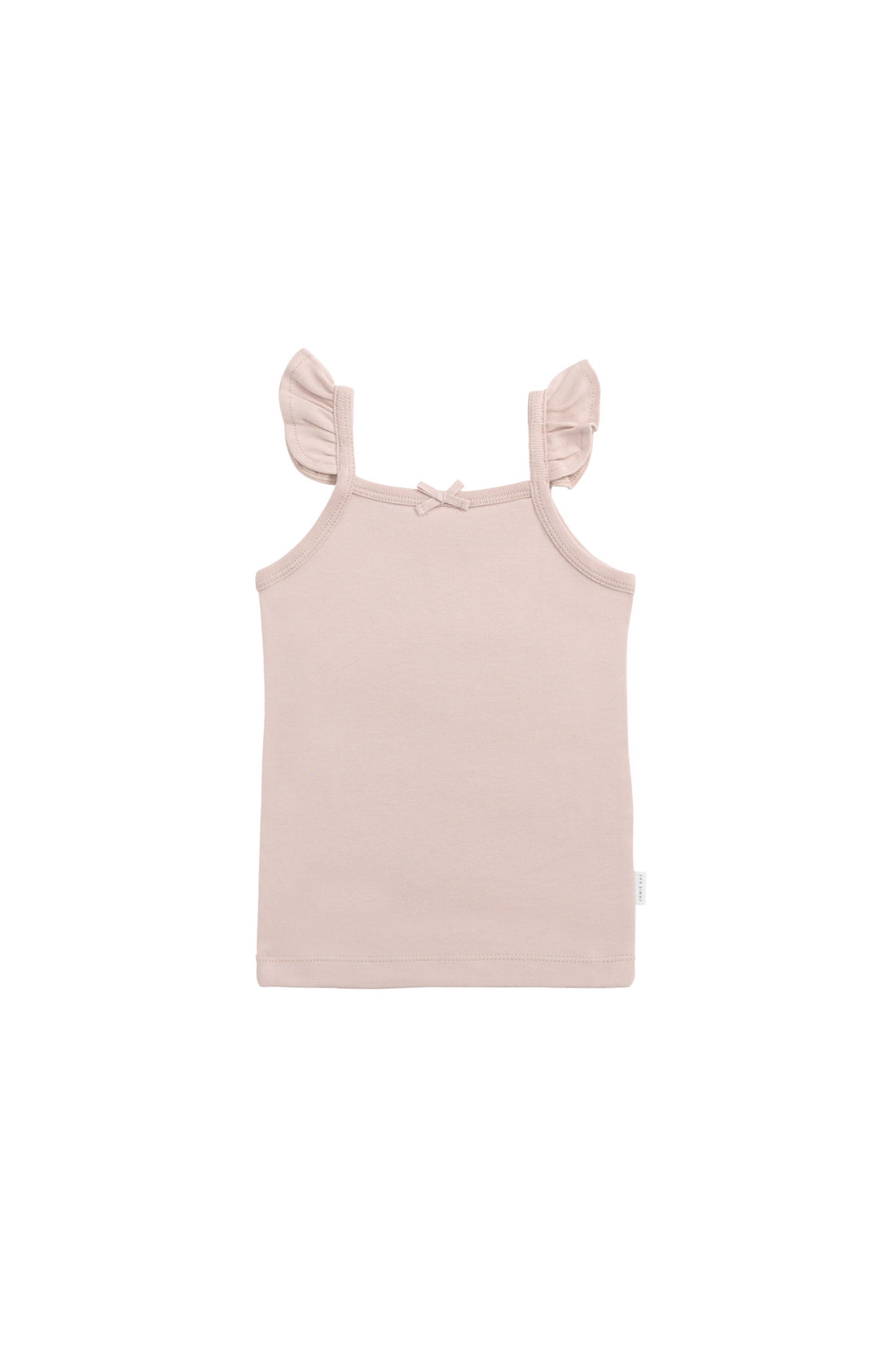 Organic Cotton Bettina Singlet - Shell Pink Childrens Singlet from Jamie Kay NZ