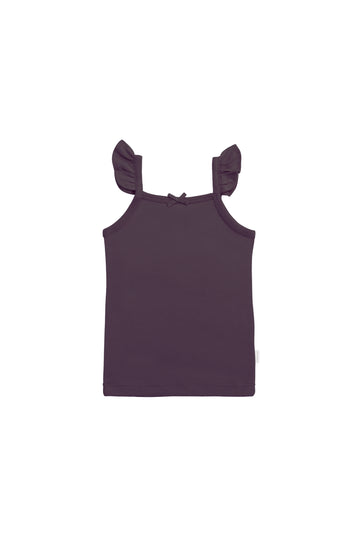 Organic Cotton Bettina Singlet - Sugar Plum Childrens Singlet from Jamie Kay NZ