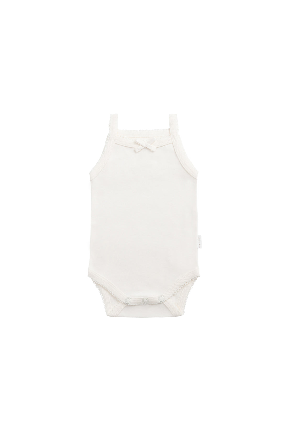 Organic Cotton Bridget Singlet Bodysuit - Milk Childrens Bodysuit from Jamie Kay NZ