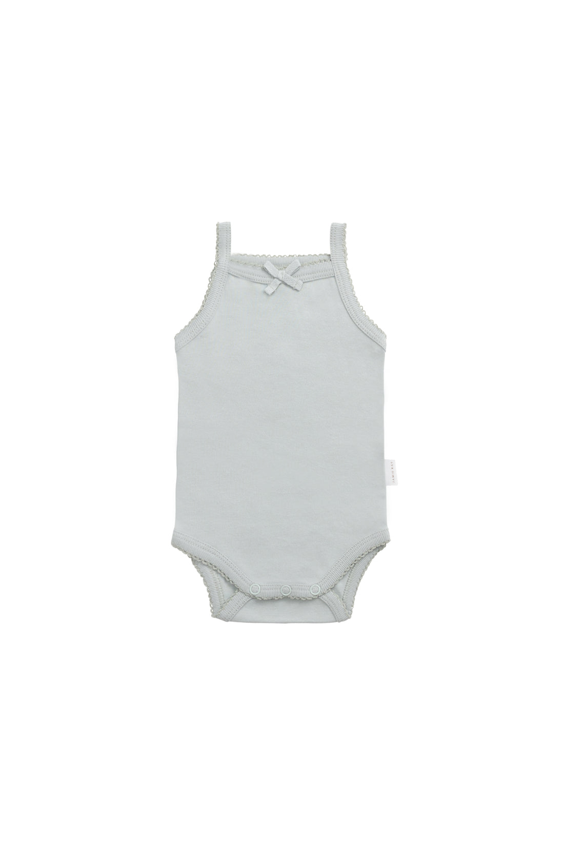 Organic Cotton Bridget Singlet Bodysuit - Mineral Childrens Bodysuit from Jamie Kay NZ