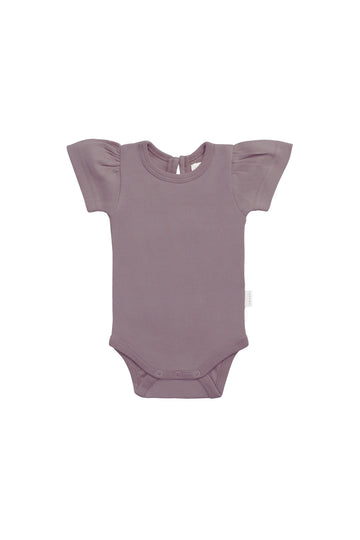 Organic Cotton Cap Sleeve Bodysuit - Twilight Childrens Bodysuit from Jamie Kay NZ