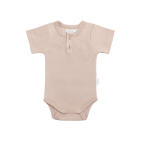 Organic Cotton Benny Tee Bodysuit - Blushing Berry