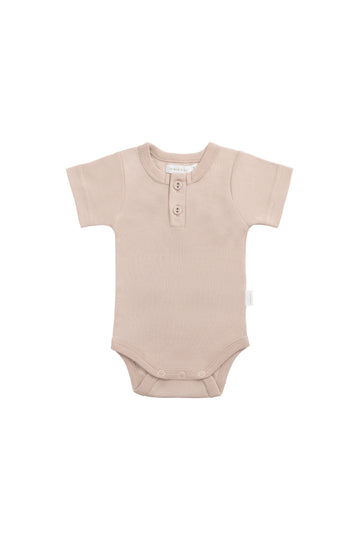 Organic Cotton Darcy Tee Bodysuit - Blushing Berry Childrens Bodysuit from Jamie Kay NZ