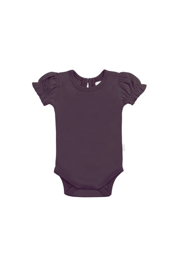 Organic Cotton Elly Bodysuit - Sugar Plum Childrens Bodysuit from Jamie Kay NZ