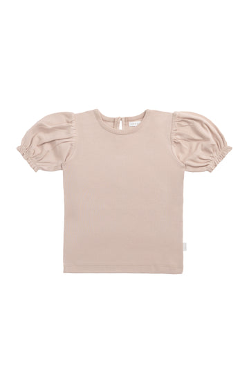 Organic Cotton Elly Top - Blushing Berry Childrens Top from Jamie Kay NZ