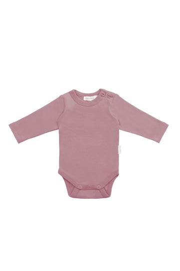 Organic Cotton Elora Long Sleeve Bodysuit - Lillium Childrens Bodysuit from Jamie Kay NZ