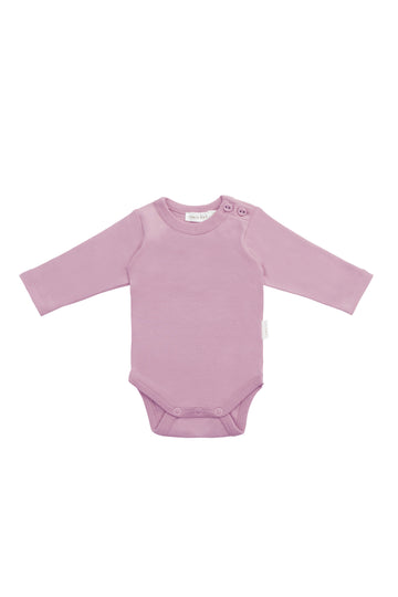Organic Cotton Elora Long Sleeve Bodysuit - Lily Childrens Bodysuit from Jamie Kay NZ