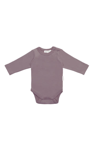 Organic Cotton Elora Long Sleeve Bodysuit - Twilight Childrens Bodysuit from Jamie Kay NZ