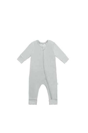 Organic Cotton Gracelyn Zip Onepiece - Mineral Childrens Onepiece from Jamie Kay NZ