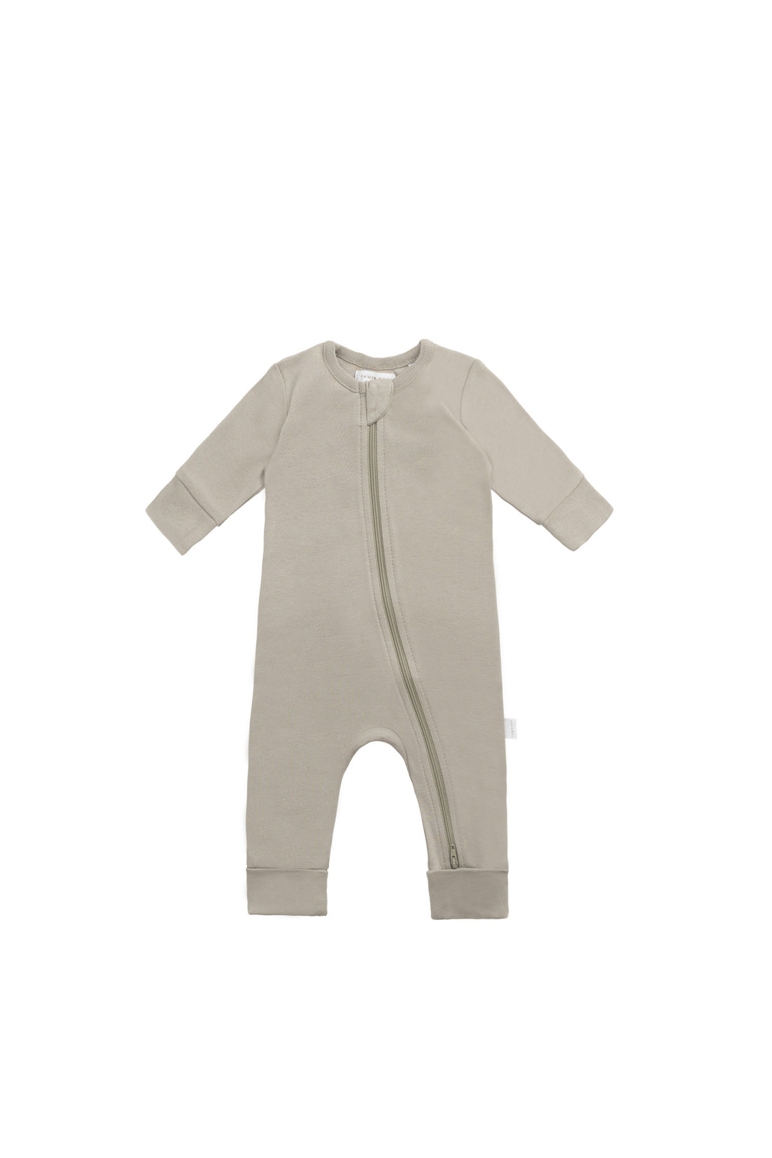 Organic Cotton Gracelyn Zip Onepiece - Sage Childrens Onepiece from Jamie Kay NZ