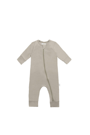 Organic Cotton Gracelyn Zip Onepiece - Sage Childrens Onepiece from Jamie Kay NZ
