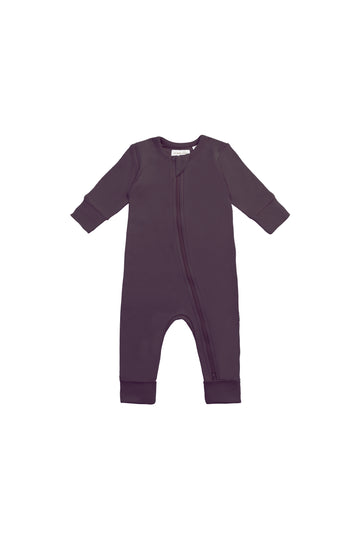 Organic Cotton Gracelyn Zip Onepiece - Sugar Plum Childrens Onepiece from Jamie Kay NZ