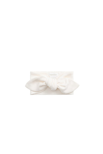 Organic Cotton Headband - Milk Childrens Headband from Jamie Kay NZ