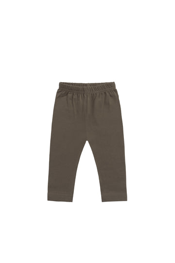 Organic Cotton Legging - Deep Olive Childrens Legging from Jamie Kay NZ